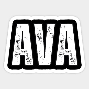 Ava Name Gift Birthday Holiday Anniversary Sticker